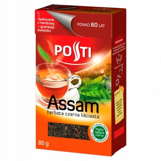 Herbata Posti Czarna liściasta ASSAM 80g -zdjęcie numer 1