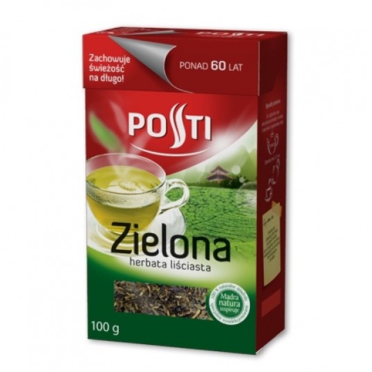 Herbata Posti Zielona liściasta 80g -zdjęcie numer 1