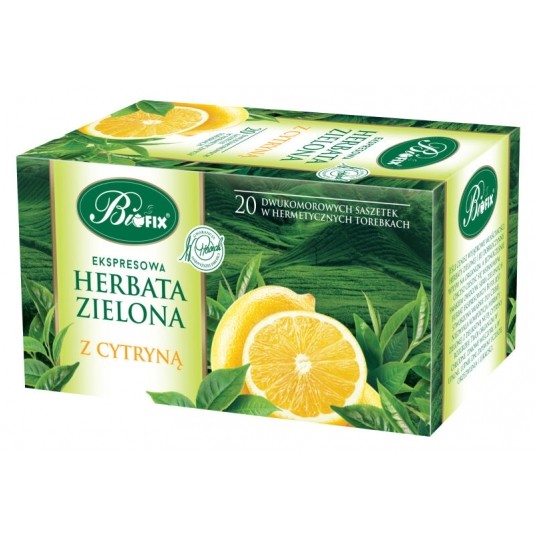 Herbata Zielona z Cytryną BiFix 20t. -zdjęcie numer 1