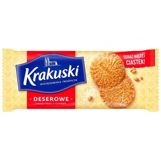Herbatniki Deserowe z cukrem Krakuski 200g /24/ -zdjęcie numer 1