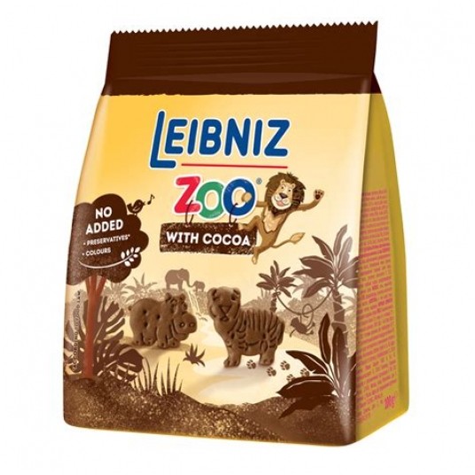 Herbatniki ZOO Leibniz z kakao 100g -zdjęcie numer 1