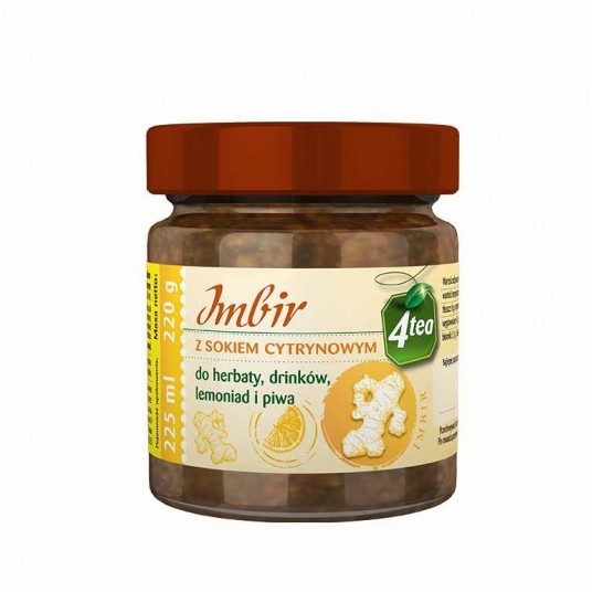 Imbir z sokiem cytrynowym 225ml 4tea -zdjęcie numer 1