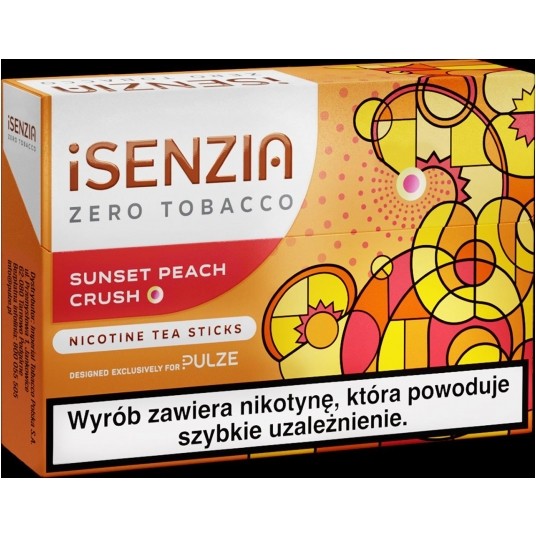 iSENZIA Zero Tobacco Sunset Peach Crush -zdjęcie numer 1