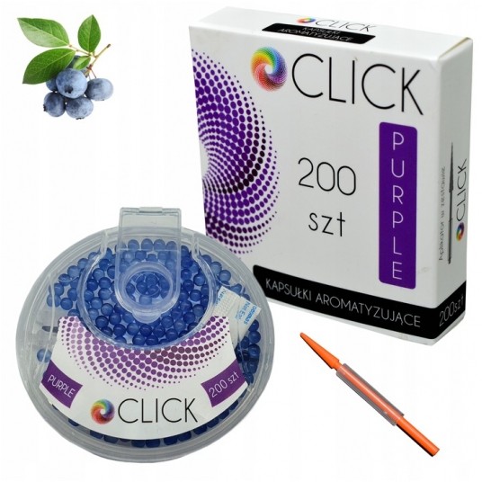 Kapsułki aromatyzujące CLICK PURPLE 200szt -zdjęcie numer 1