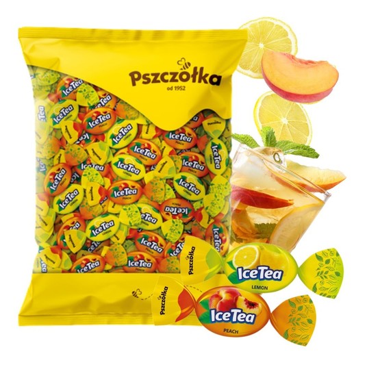Karmelki nadziewane Ice Tea Pszczółka 1kg /6/ -zdjęcie numer 1
