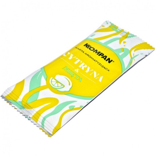 Karty do arom. Kompan Cytryna Mięta /25/ -zdjęcie numer 1