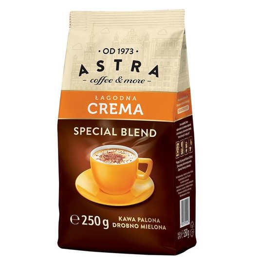 Kawa mielona Astra Crema 250g /12/ -zdjęcie numer 1