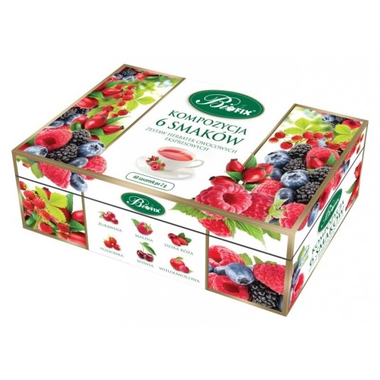 Kompozycja Herbat Owocowych BiFIX 60 saszetek -zdjęcie numer 1