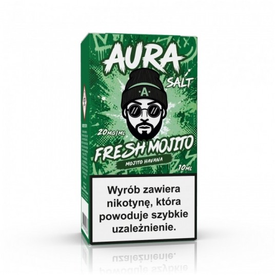 Liquid AURA SALT 10ml - FRESH Mojito -zdjęcie numer 1
