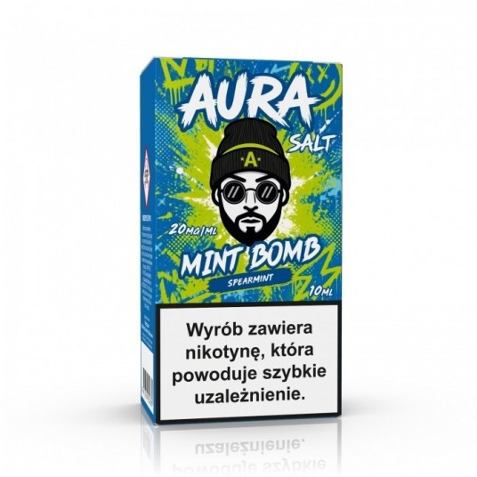 Liquid AURA SALT 10ml - Mint Bomb -zdjęcie numer 1