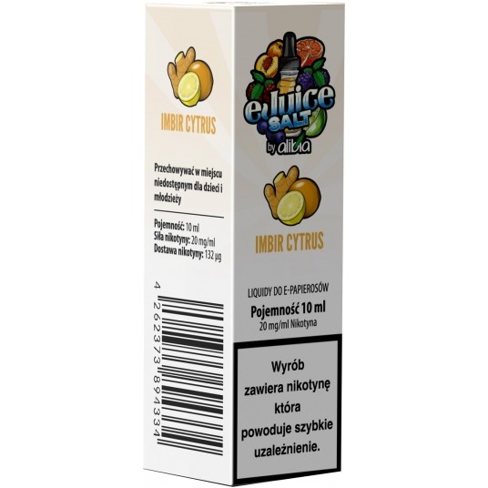 Liquid eJuice Salt - Imbir Cytrus 10ml -zdjęcie numer 1