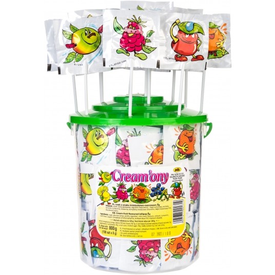 Lizak ASTRA Śmietankowo owocowe 8g /100/ -zdjęcie numer 1