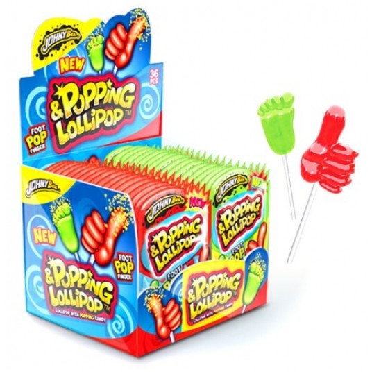 Lizak Johny Bee Popping Lollipop 13g /36 szt/ -zdjęcie numer 1