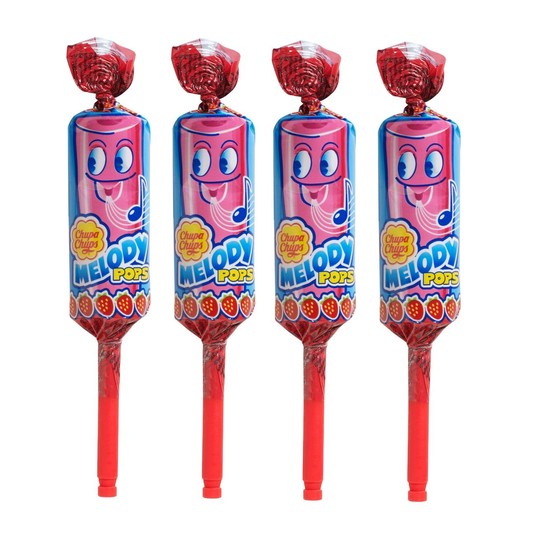 Lizaki Chupa Chups Melody Pops Truskawka 15g /48/ -zdjęcie numer 1