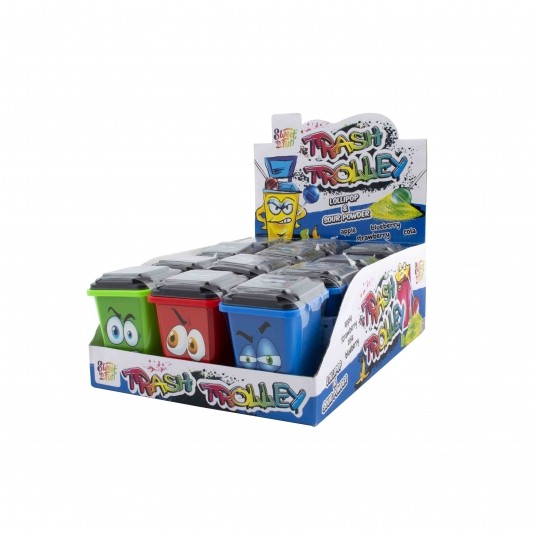 Lizaki Śmietniki Trash Trolley Lollipop 30g /12/ -zdjęcie numer 1