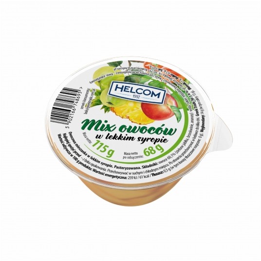 Mix owoców w lekkim syropie 115g Helcom /12/ -zdjęcie numer 1