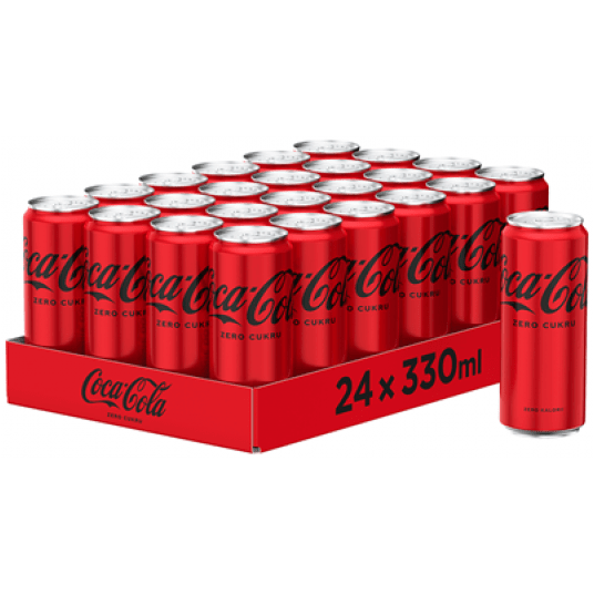 Napój COCA-COLA ZERO puszka 330ml /24/ KAUCJA -zdjęcie numer 1