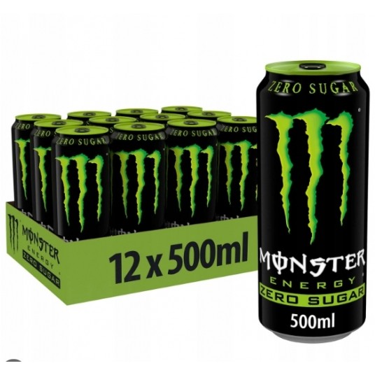 Napój MONSTER Zero Energy Zielon 500ml /12/ KAUCJA -zdjęcie numer 1