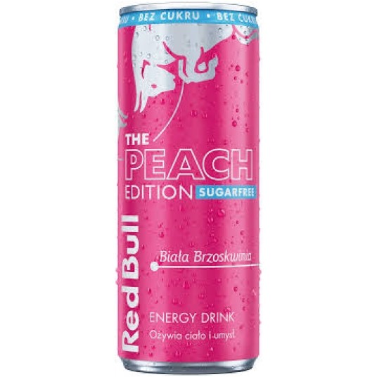 Napój RED BULL Summer Brzoskwini 250ml /12/ KAUCJA -zdjęcie numer 1