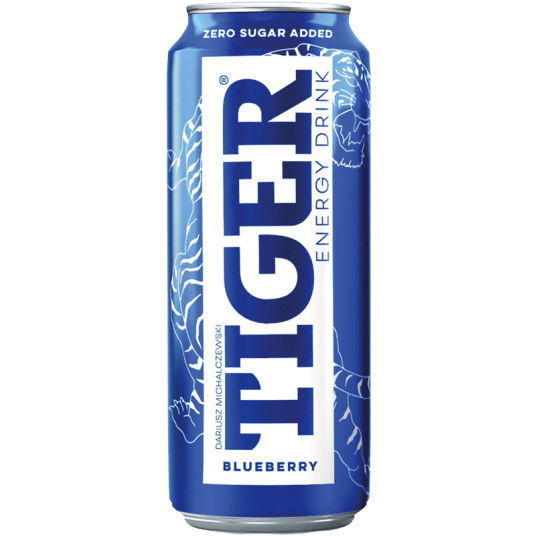 Napój Tiger ZERO Blueberry 500ml /12/ KAUCJA -zdjęcie numer 1