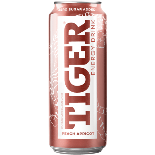 Napój Tiger ZERO Peach Apricot 500ml /12/ KAUCJA -zdjęcie numer 1