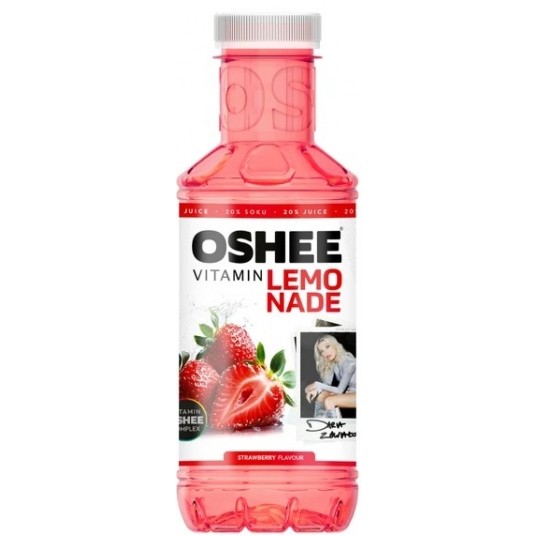 Oshee Vitamin Lemonade Truskawka 555ml /6/ KAUCJA -zdjęcie numer 1