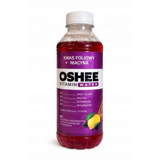 Oshee Witamin Water Porzeczka Cytryna 555ml /6/ -zdjęcie numer 1