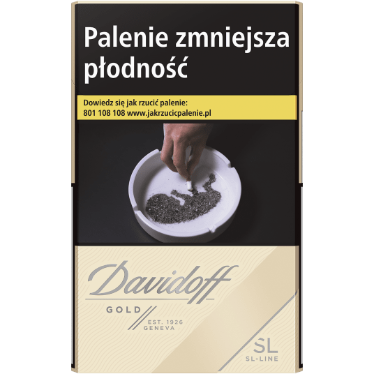 Pap. DAVIDOFF Gold Superslims <29.99>STARA CENA -zdjęcie numer 1