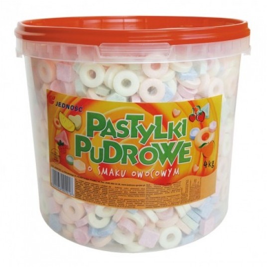 Pastylki Pudrowe o smakach owocowych Jedność /4kg/ -zdjęcie numer 1