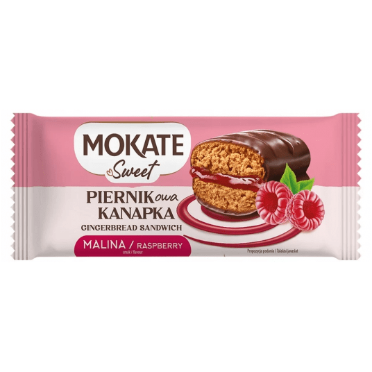 Pierniki Kanapka Malinowa Mokate 60g -zdjęcie numer 1