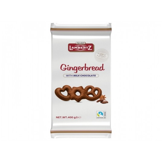 Pierniki Precle w mlecznej czekolad. Lambertz 400g -zdjęcie numer 1