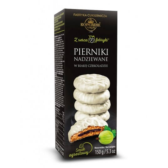 Pierniki Premium Agrest Biała Czekol Kopernik 150g -zdjęcie numer 1