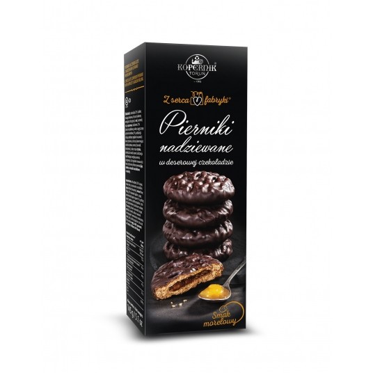 Pierniki Premium nadziewane morelowe Kopernik 145g -zdjęcie numer 1