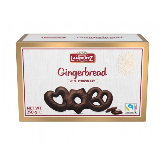 Pierniki w czekoladzie Lambertz Pudełko 250g -zdjęcie numer 1