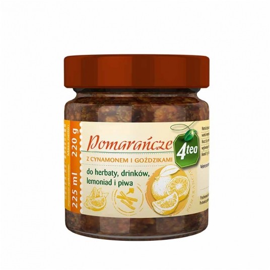 Pomarańcze z cynamonem i goździkami 225ml 4tea -zdjęcie numer 1