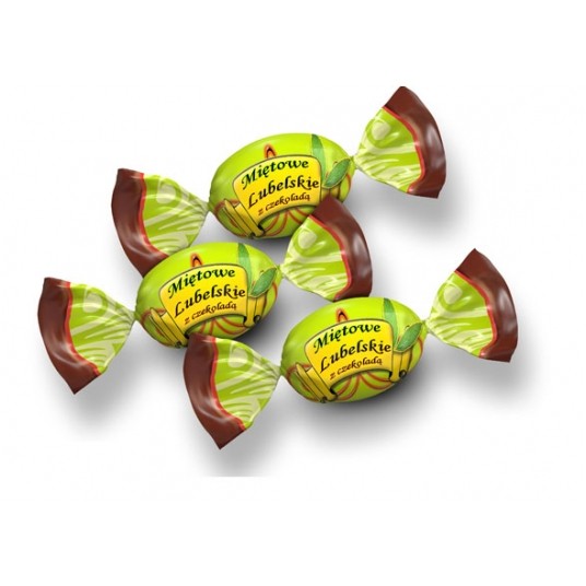 Pszczółka Miętowe Lubelskie z czekoladą 1kg -zdjęcie numer 1