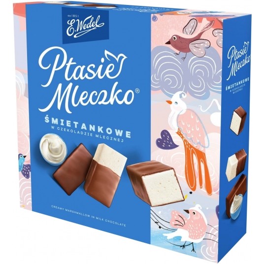 Ptasie Mleczko Śmietankowe Wedel 340g /18/ -zdjęcie numer 1
