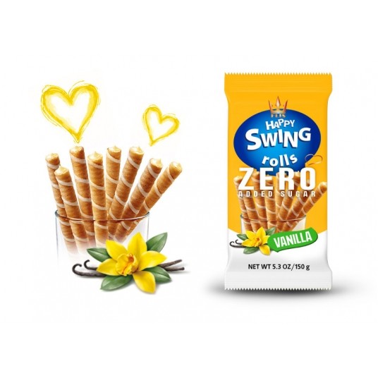 Rurka HAPPY SWING Wanilia ZERO Cukr Flis 150g /16/ -zdjęcie numer 1
