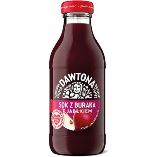 Sok z Buraków z Jabłkiem 300ml Dawtona /12/ -zdjęcie numer 1