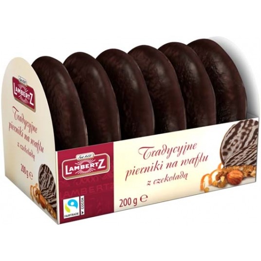 Tradycyjne pierniki na waflu z czek. Lambertz 200g -zdjęcie numer 1