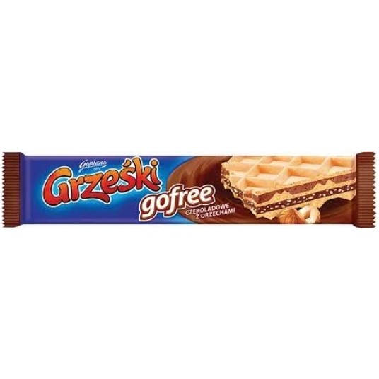 Wafel Grześki Gofree Czekolada Orzech 33g /35/ -zdjęcie numer 1