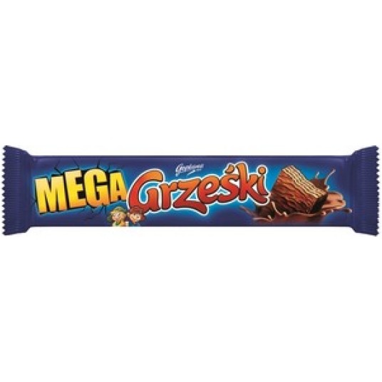 Wafel Grześki Mega w czekoladzie 48g /36/ -zdjęcie numer 1