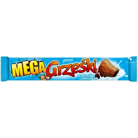 Wafel Grześki Mega w Mlecznej czeko. 48g /36/ -zdjęcie numer 1