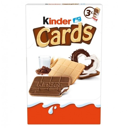 Wafelek Kinder Cards 25.6g x 3 szt /18/ -zdjęcie numer 1
