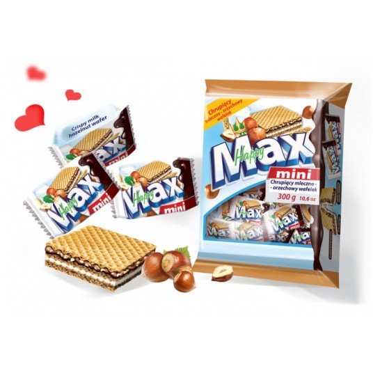 Wafelki Happy Max Mini 300g -zdjęcie numer 1