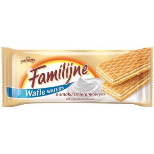Wafle Familijne Śmietankowe Jutrzenka 180g /24/ -zdjęcie numer 1