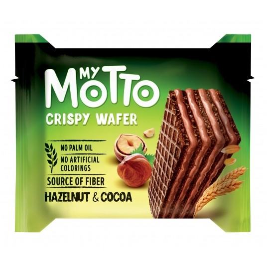 Wafle Orzechowo - Kakaowe My Motto 30g /20/ -zdjęcie numer 1