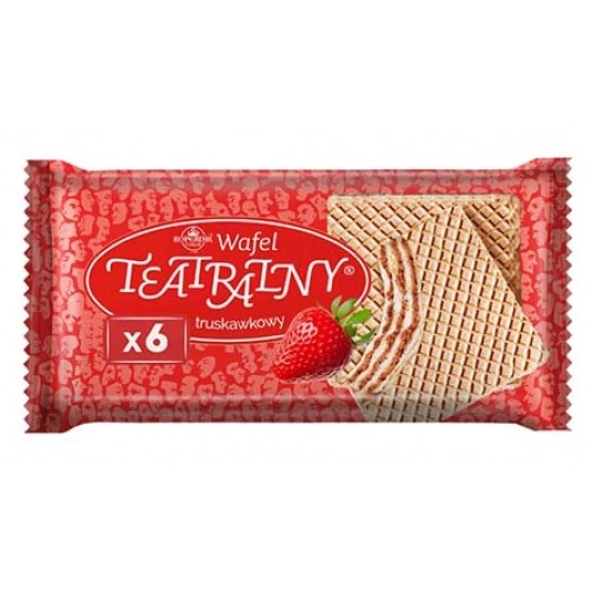 Wafle Teatralne Truskawkowe Kopernik 100g /24/ -zdjęcie numer 1