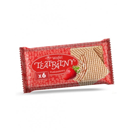Wafle Teatralne Truskawkowe Kopernik 100g /24/ -zdjęcie numer 1