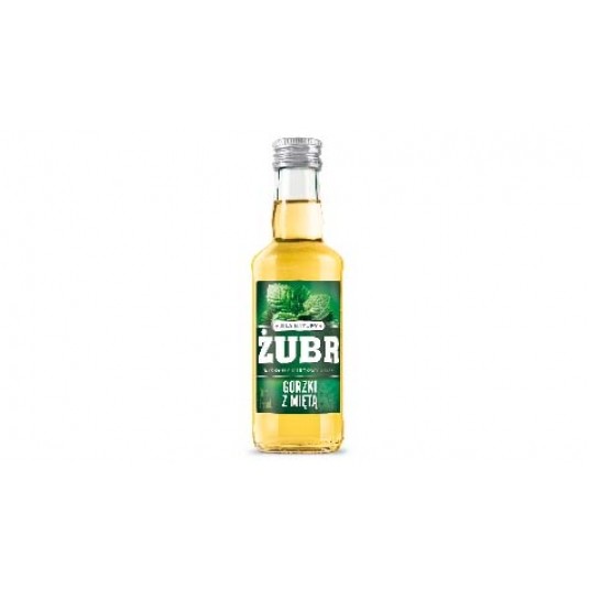 Wódka Żubr Gorzki z miętą 19% 0.2L -zdjęcie numer 1